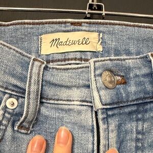 Madewell High Rise Light Blue Jeans cropped